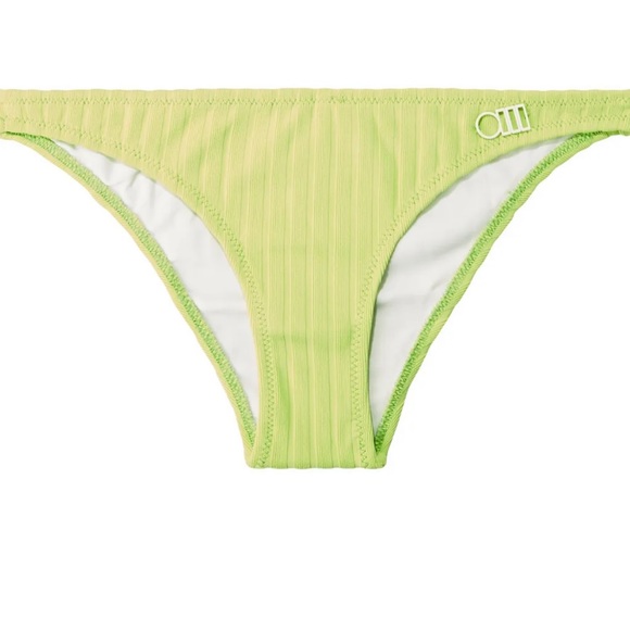 NWT SOLID & STRIPED the rachel bikini in chartreuse rib - Picture 10 of 16